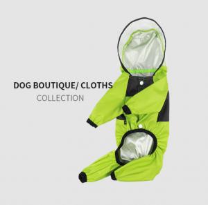 Quality Breathable Lightweight Dog Raincoat Hooded Poncho for sale