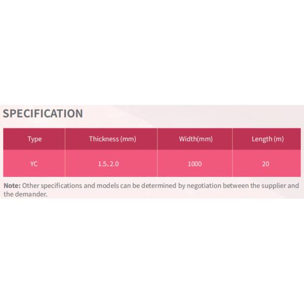 Bondsure® S-CLF II Pre Applied Waterproofing Membrane Super Tensile Strength CHINA RED