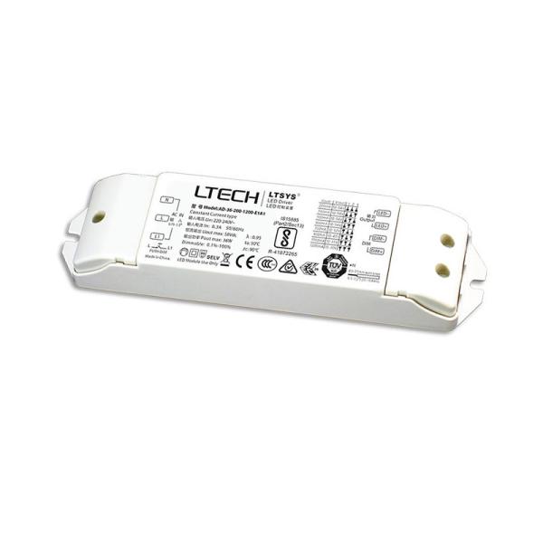 Dimming Led Driver Constant Current , 200-1200mA 36W Led Strip Dimmable Driver