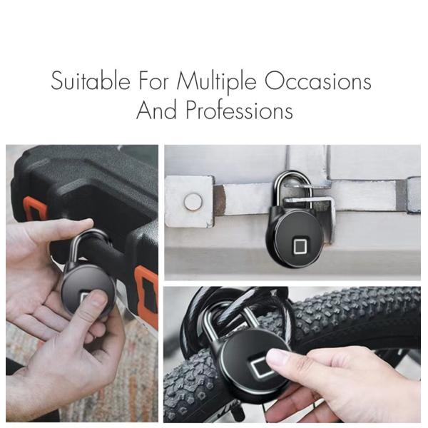 Fingerprint Padlock Waterproof Wifi APP Control Padlock Small Figerprint Lock