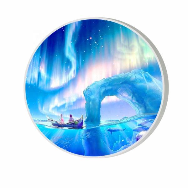 Customized Round Circle LED Display Indoor Outdoor Shop Store Dual Sides Waterproof Screen Sign Logo