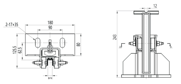 10mm Rail Elevator Spare Parts 2.5m/S Elevator Sliding Guide Shoe