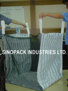 Firewood ventilated mesh bulk bags with 100% vigin polypropylene