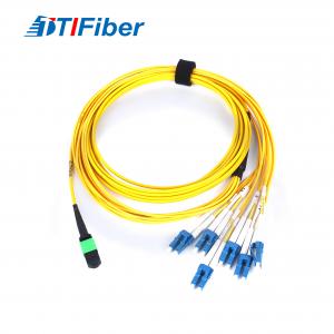 Quality MPO Fiber Optic Patch Cables 12 Core MPO-LC Ribbon Type for sale