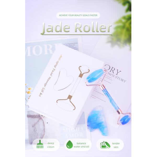 Quartz Face Jade Roller Logo Customized Face Massage Stone Roller