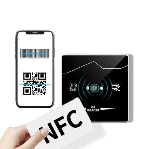 China TCP IP RJ45 Network QR Code Scanner HTTP MQTT Modbus RFID QR Code System NFC 13.56Mhz IC QR Code Reader Access Control on sale