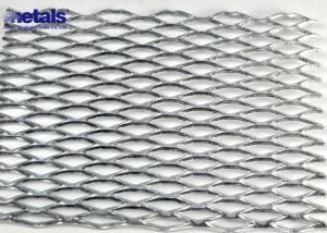 China Diamond Aluminum Expanded Metal Mesh Sheet Flat For Architectural on sale