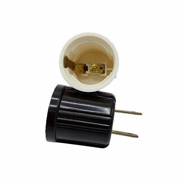 Aluminum Case / Copper 4A 250V Socket Plug 2 Pin Plug Adapter