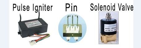 3 Needle Gas Burner Spare Parts Ignition 50Hz HD104 High Temperature Resistance