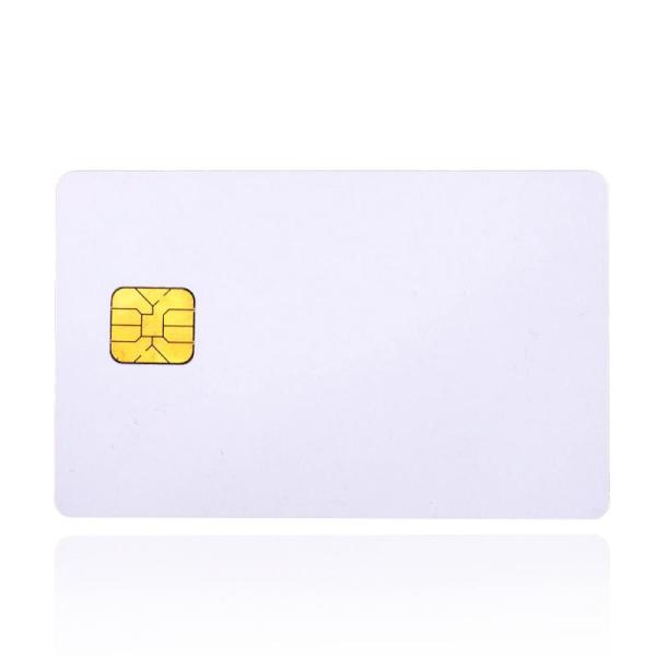 PVC Blank RFID NFC Card , Plastic Contact Chip Card SLE5542 Fm4442