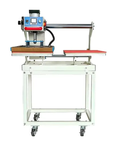 T Shirt Logo Embossing Machine Pneumatic Heat Press Transfer Machines Sublimation Printer Clothing Labels Custom Printed