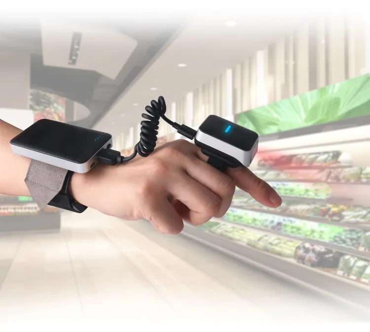 DI9010-2D Wearable Bluetooth Barcode Scanner 300 Scans/Sec