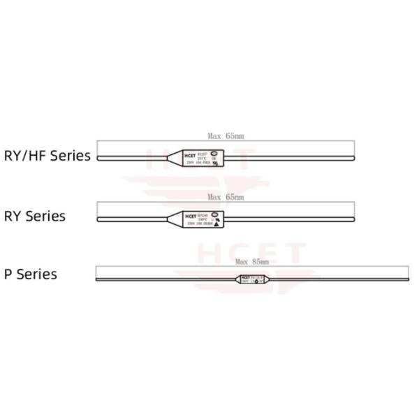 Metal Link Thermal Fuze Cutoff Fuse 16A 250V Radial Lead Temperature ODM 0