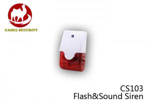Quality Wireless Outside Alarm Siren Mini Strobe Flash & Sound Burglar Alarm Siren for sale