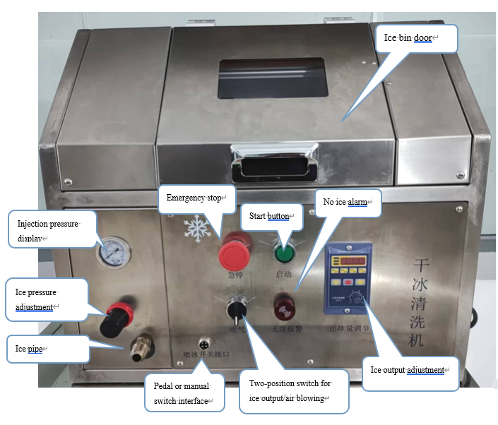 Co2 Dry Ice Blasting Cleaning Machine PCBA Board Cleaning Machine