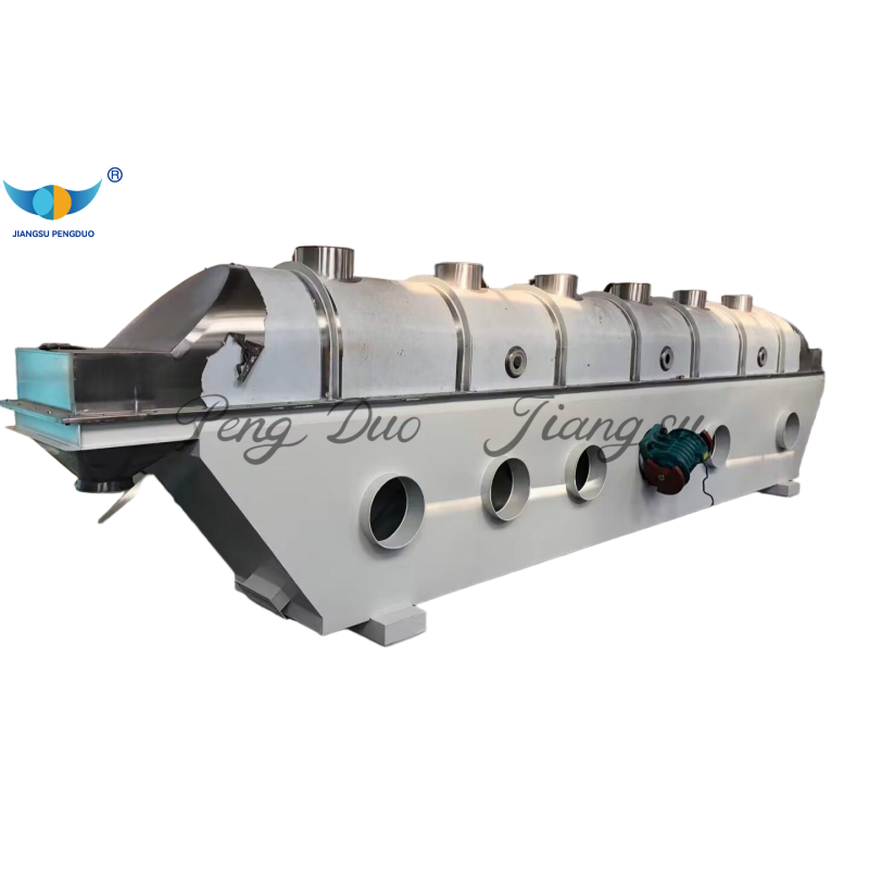 Multi functional vibrating fluidized bed machine for drying cooling and humidification process