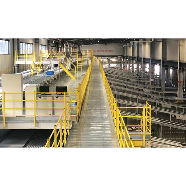 Commercial Building Mezzanine Floor with Customized Depth and 500 kg Load Capacity