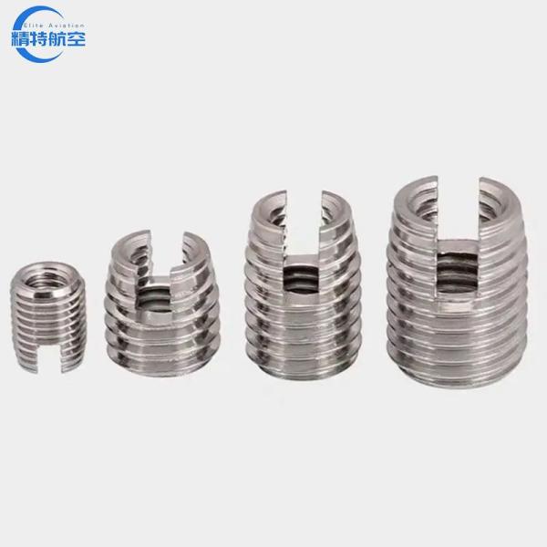 SS304 Metric 302 M2 M3 M4 Holes Types Slotted Type Quality Steel Self Tapping Screw Sleeve Sheath Self-Tapping Threaded Inserts