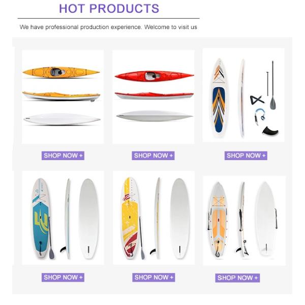 wholesale customized logo solid durable plastic all skill levels mioe grip hardshell stand up paddle sup board