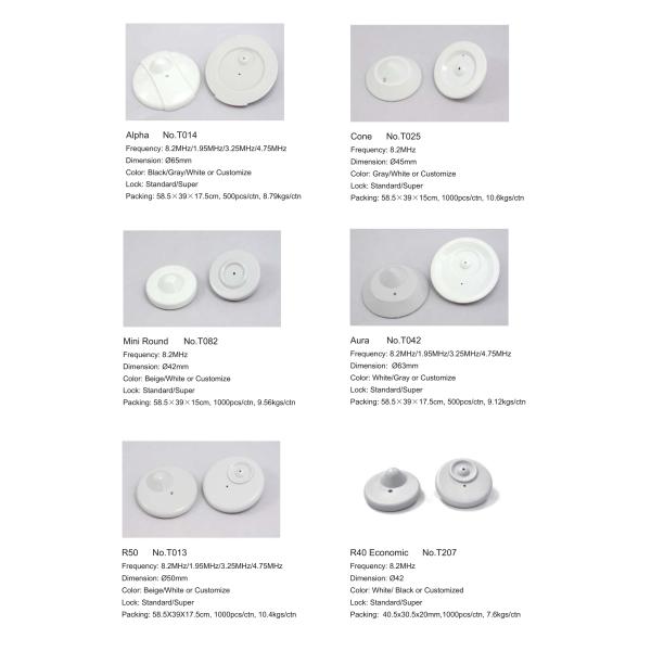 Durable Checkpoint Security Tag / Security Tag Still On Clothes ROSH Certification