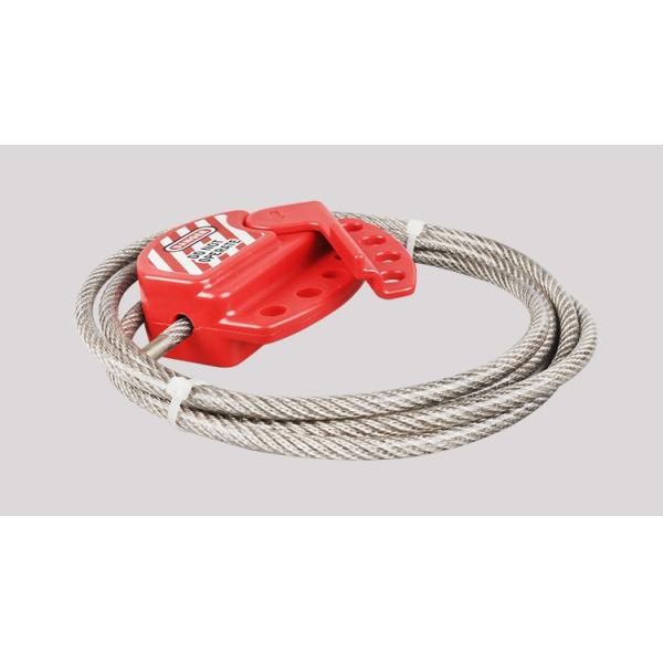 Adjustable All Purpose Cable Lockout , PC Material Lockout Tagout Cable Lock