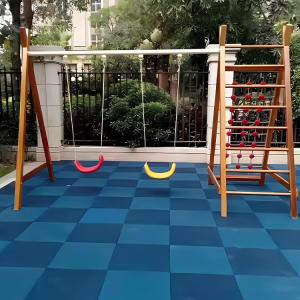 Quality Rubber Outdoor Gym Floor Tile For Indoor Non Toxic Playground Rubber Flooring for sale