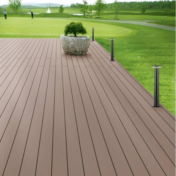 Water Absorption Rate 2.5% Customized Synthetic WPC Decking for Engineering Flooring