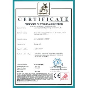 Anhui Huayide Intelligent Storage Equipment Co., Ltd. Certifications