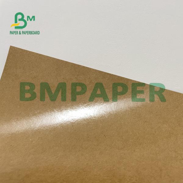 PE Coated Food Wrapping Kraft Paper Waterproof For Fried Chicken Box Waterproof Freezer Paper Roll , PE Coated Kraft Paper For Food Wrapping