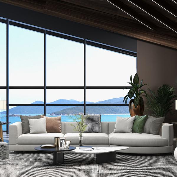 320*130cm Diamond Tufted Modern Fabric Sofa Set 100 Percent Polyester Fabric