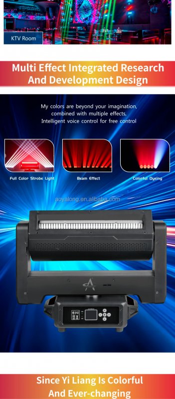 Double-Sided Endless RGBW LED Moving Head Light Rotating Stage Shake Effect DMX512 Control High CRI 90 Aluminum IP33 8400 Lumens