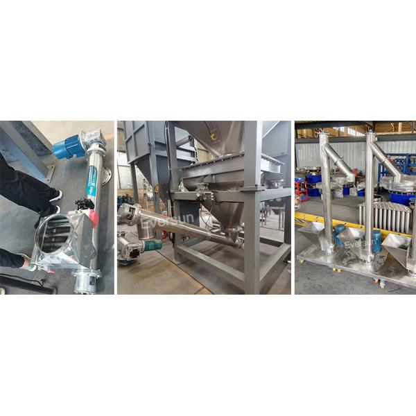 Customized Pipe Elevator Multi Angle Screw Conveyor For Cement