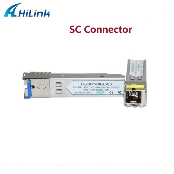 1.25G SFP 3KM SC/LC Simplex DDM WDM Transceiver Modules Factory Supply