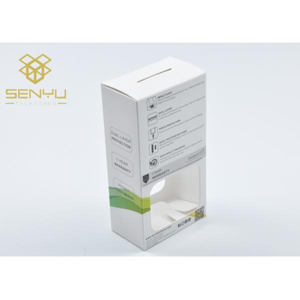 Phone Accessories Packaging White Window Full Color Printed Customized