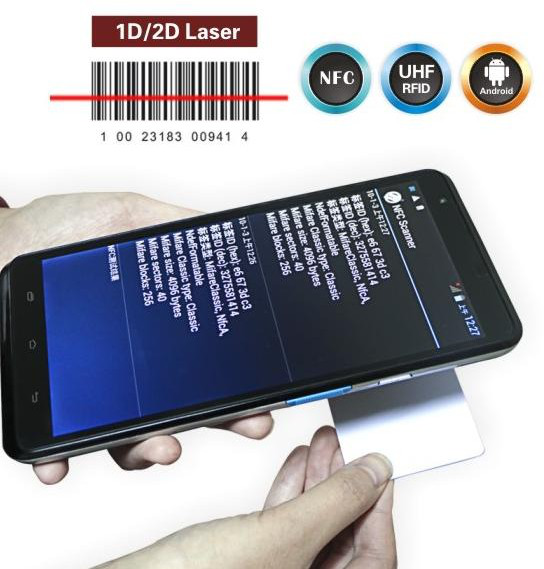 720P IPS Handheld 2D Barcode Scanner With 7 '' High-Definition Multi - Touch Screen