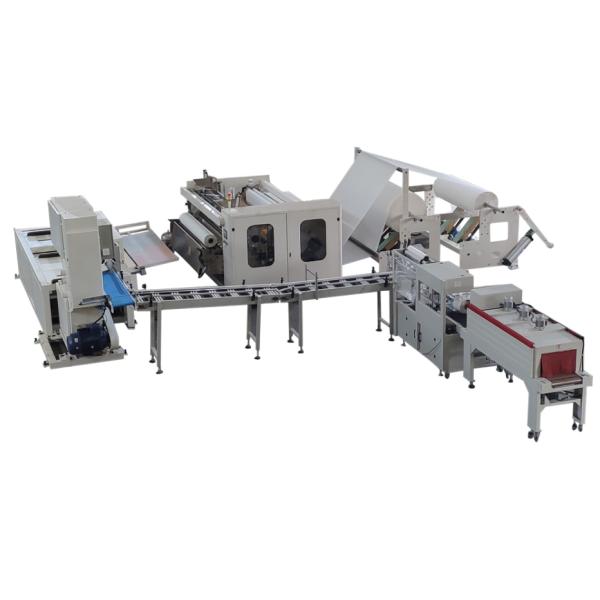 Maxi Roll 300mm Length Tissue Paper Production Machine , Automatic maxi roll machine production line