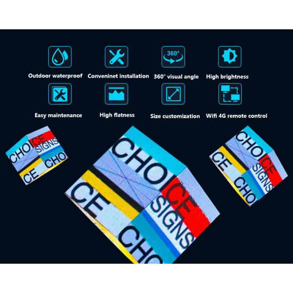 Customized High Resolution Commercial Advertising P2.5 P3 P3.91 P4 Cube Led Display Screen