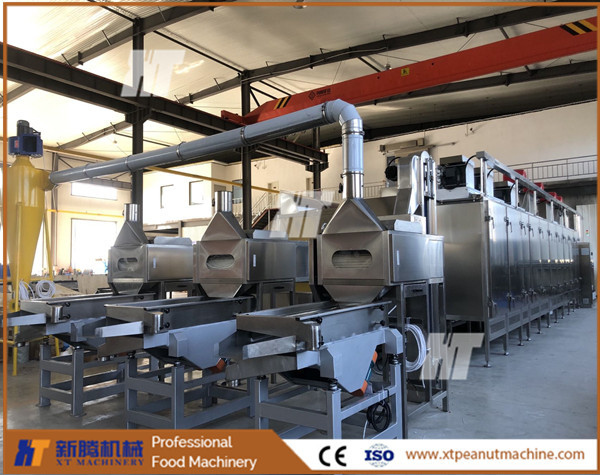 Advanced Split Peanut Blanching Machine Nut Processing Equipment 800-1000kg/H