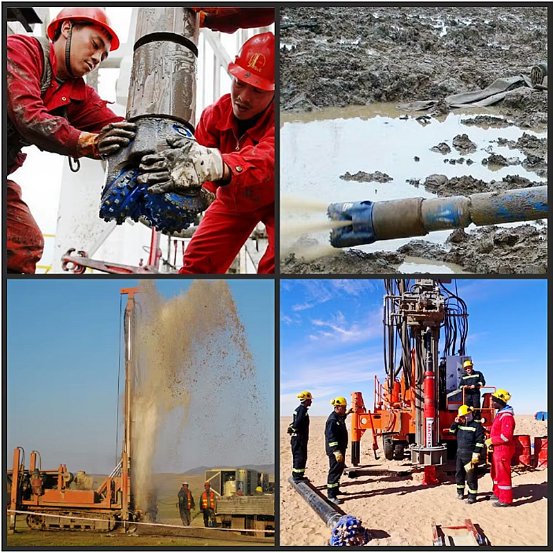 SANROCK Tricone Rock Bit Gas Geothermy Drilling Tools Roller Cone Button Drilling Bit