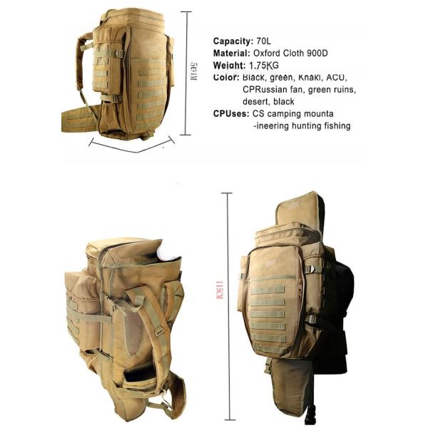Normcore Style Outdoor Training Backpack with Molle System Waterproof and Lightweight