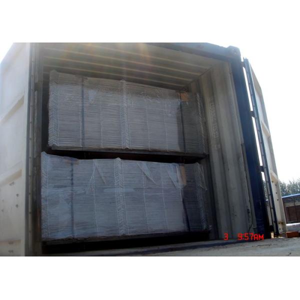 Galvanized Welded Mesh Fencing / PVC Coated Double Wire Mesh Fence