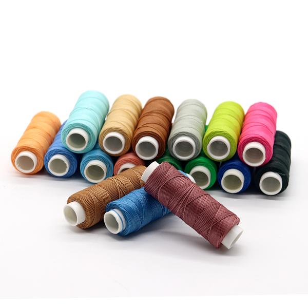 1mm 100% Polyester Leather Round Waxed Thread for Hand-sewn Leather Long-lasting