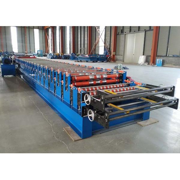 Customized Color Steel Roof Roll Forming Machine , Wall Panel Roll Forming Machine
