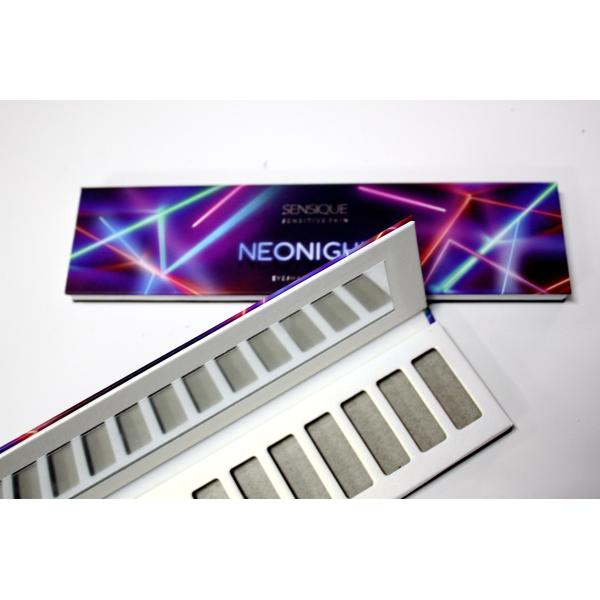 12 Pan Paper Empty Eyeshadow Palette Handmade With White Pearl Paper