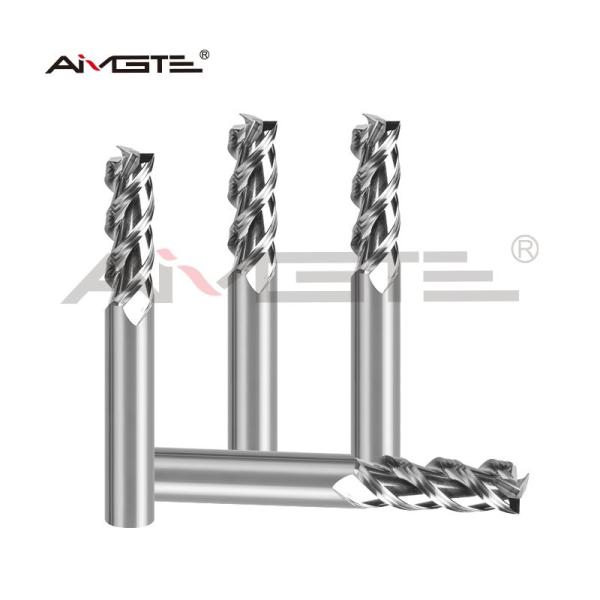 Polished Carbide Router Bit 16mm 3 Flute End Mill For Aluminum