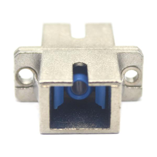 GSM Network SC UPC Simplex Metal Case Fiber Adapter with Flange Storage Temp. 40°C to 85°C