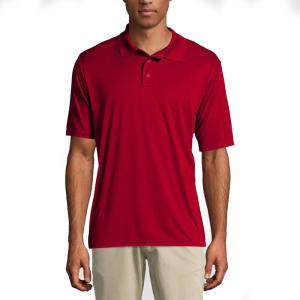 China Wholesale Lightweight Moisture Wicking 100% Polyester Golf Workout Polo T-shirts for Men on sale