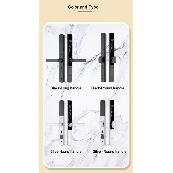 Digital Outside IP65 Waterproof Fingerprint Password Card With Tuya TTlock App Remote Unlock Smart Home Door Lock