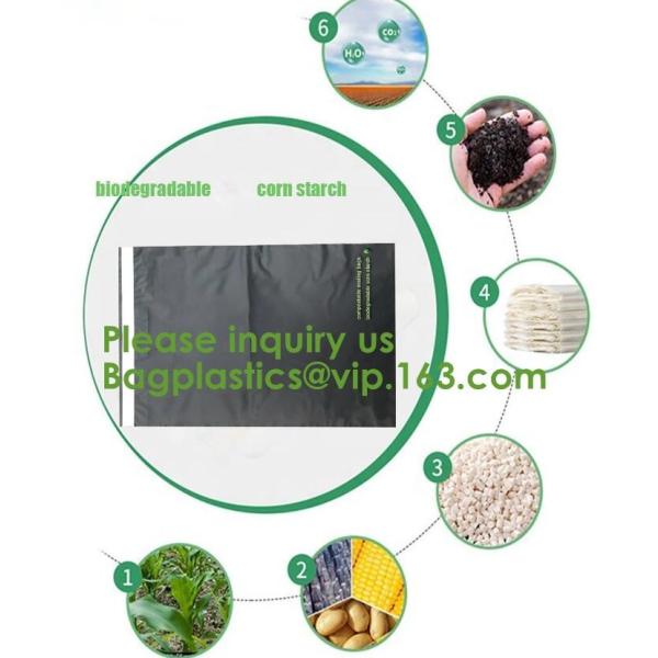 Cornstarch made biodegradable compostable shipping plastic mailing bag custom bubble mailer poly mailers bagease bagplas