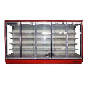 Commercial Display Cooler Multideck With Transparent Glass Endpanels
